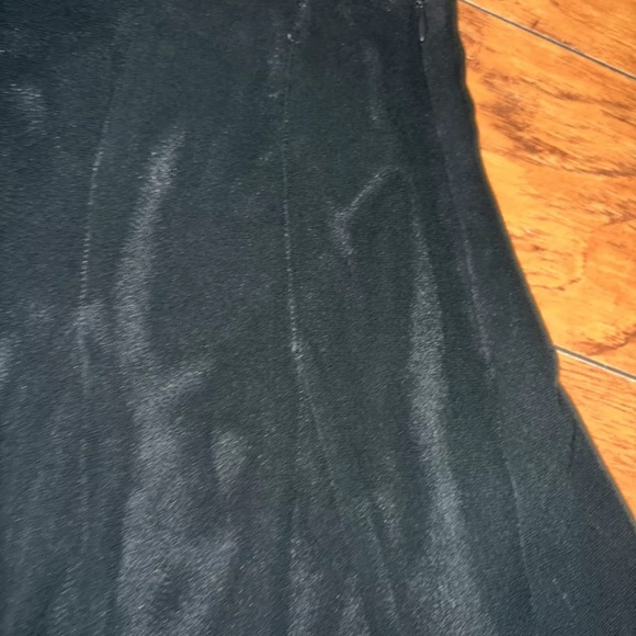 George ME by Mark Eisen Women's Skirt Size 10 Black Sheer Lined A-line - Picture 5 of 6